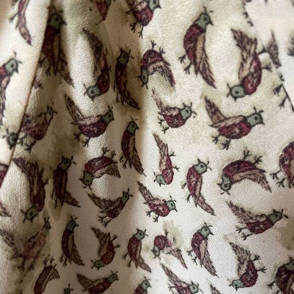 NWT Rachel Rachel Roy size L bow tie V neckline. Puff sleeves tunic - Picture 5 of 8